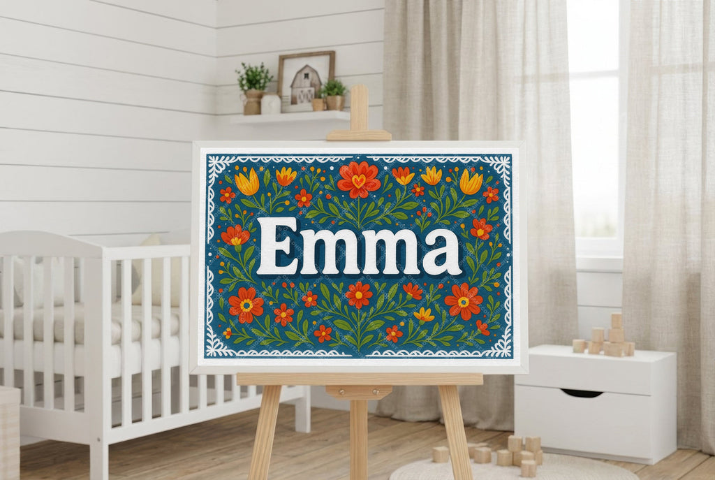 Personalized name art for Emma