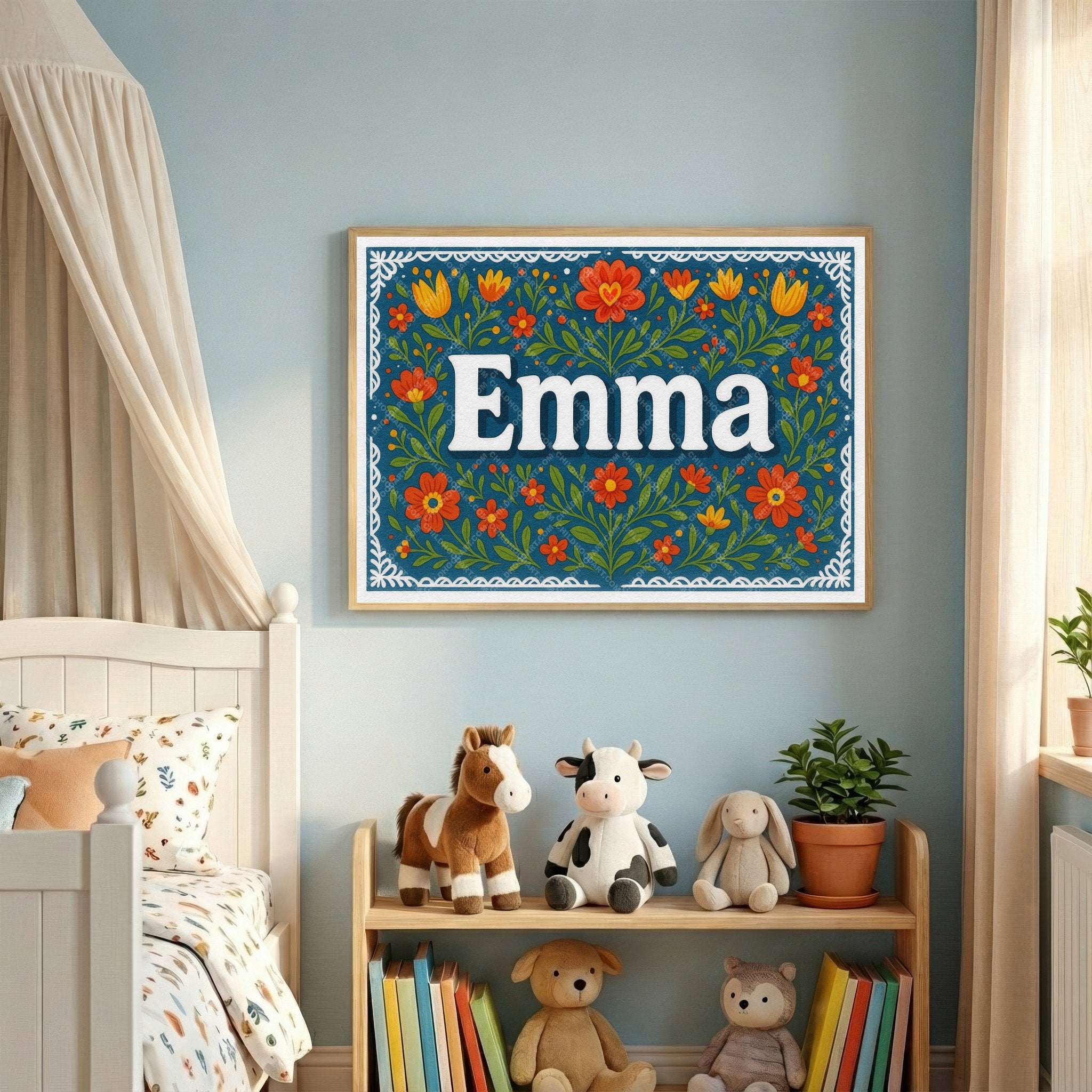 Personalized name art for Emma
