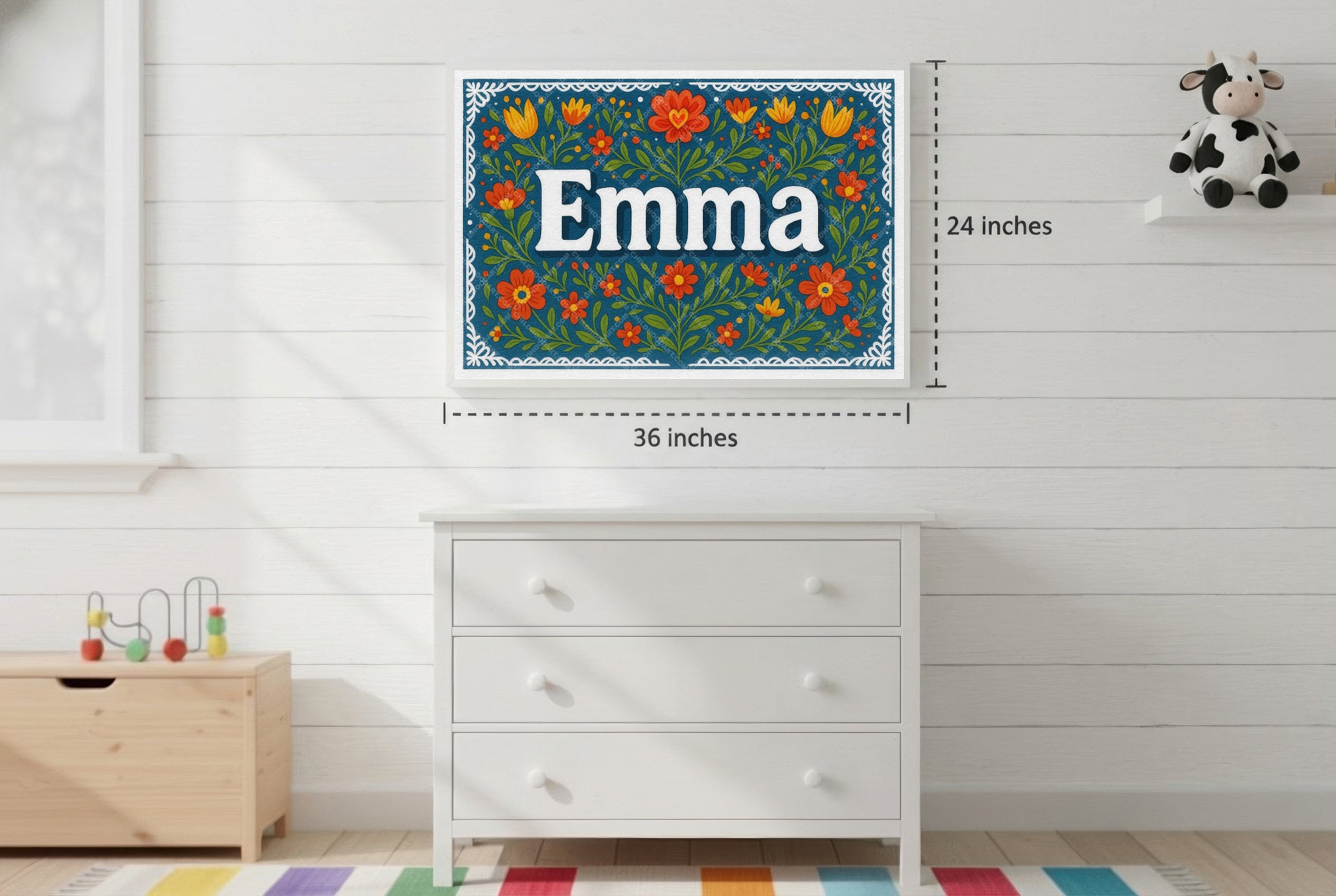 Personalized name art for Emma