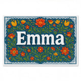Calm personalized name art for Emma