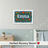 Calm personalized name art for Emma