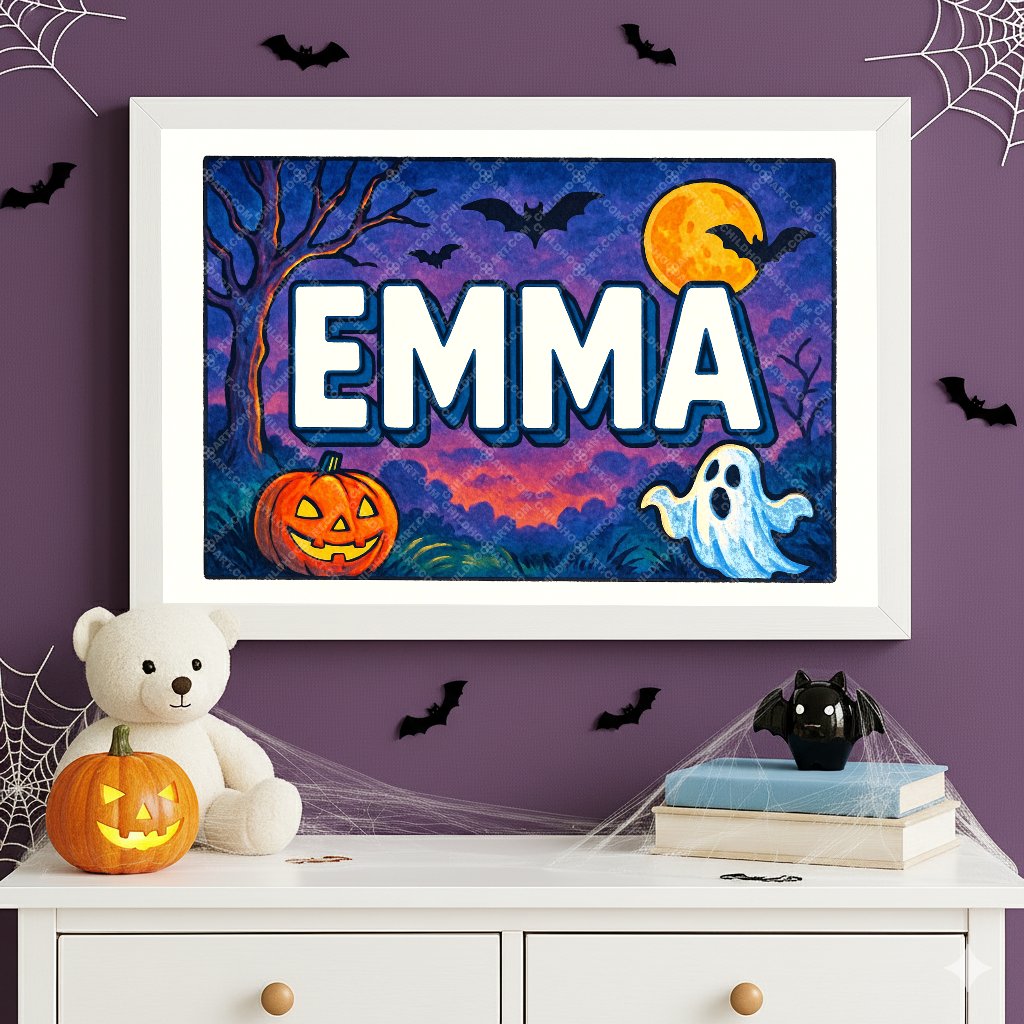 Personalized name art for Emma