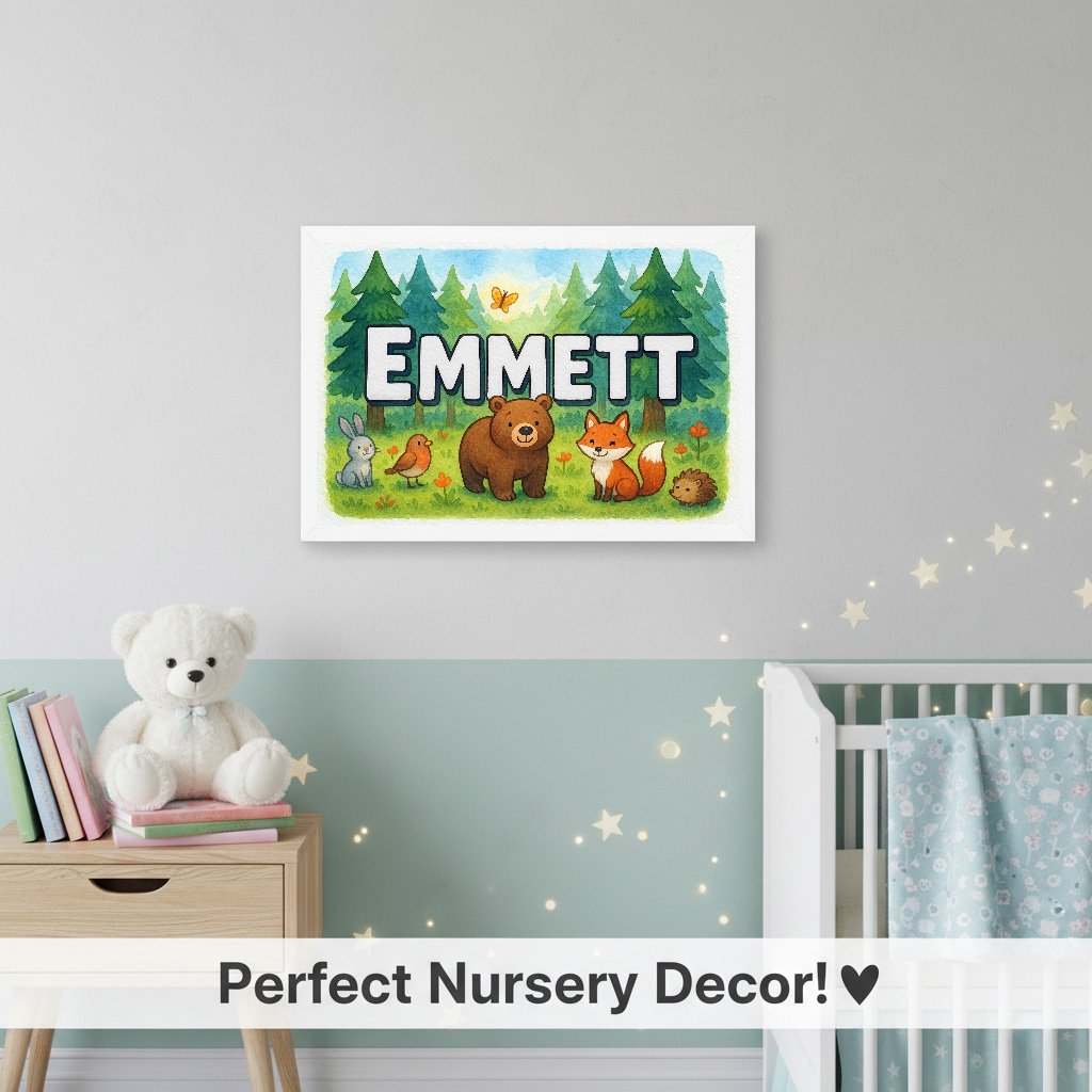 Personalized name art for Emmett