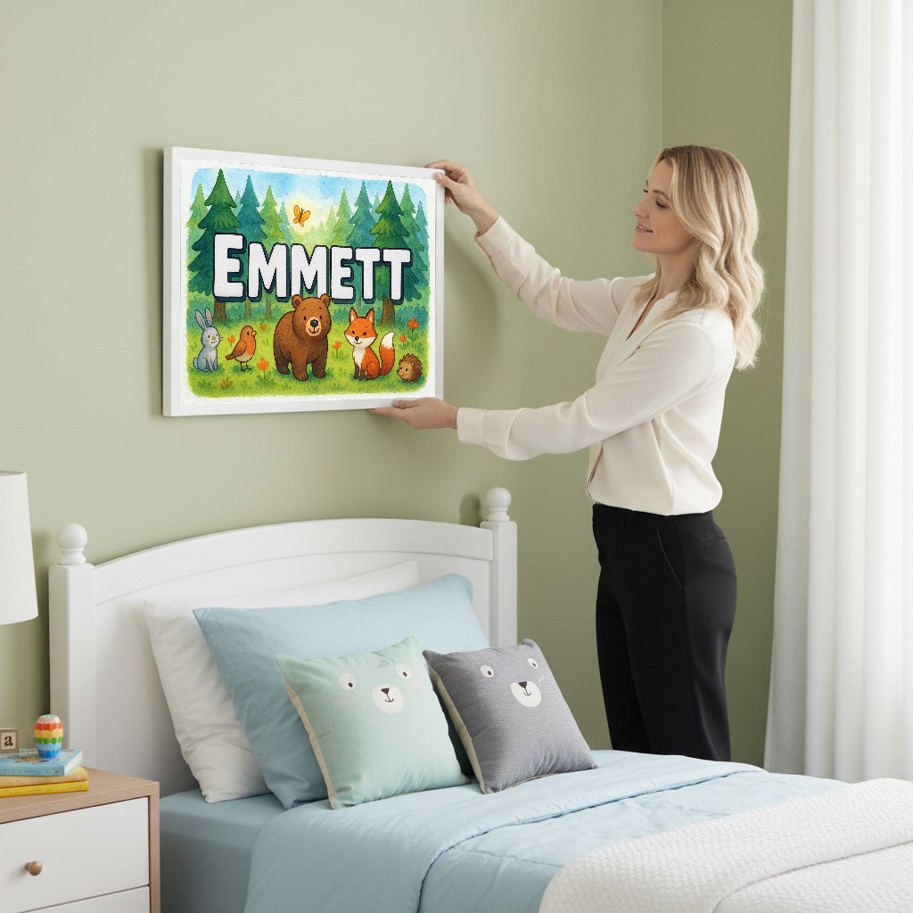 Personalized name art for Emmett
