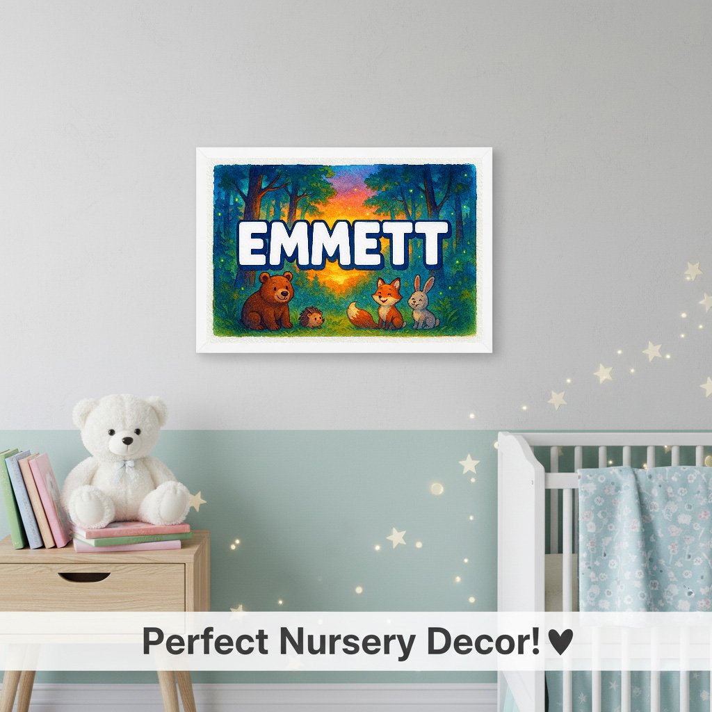 Personalized name art for Emmett