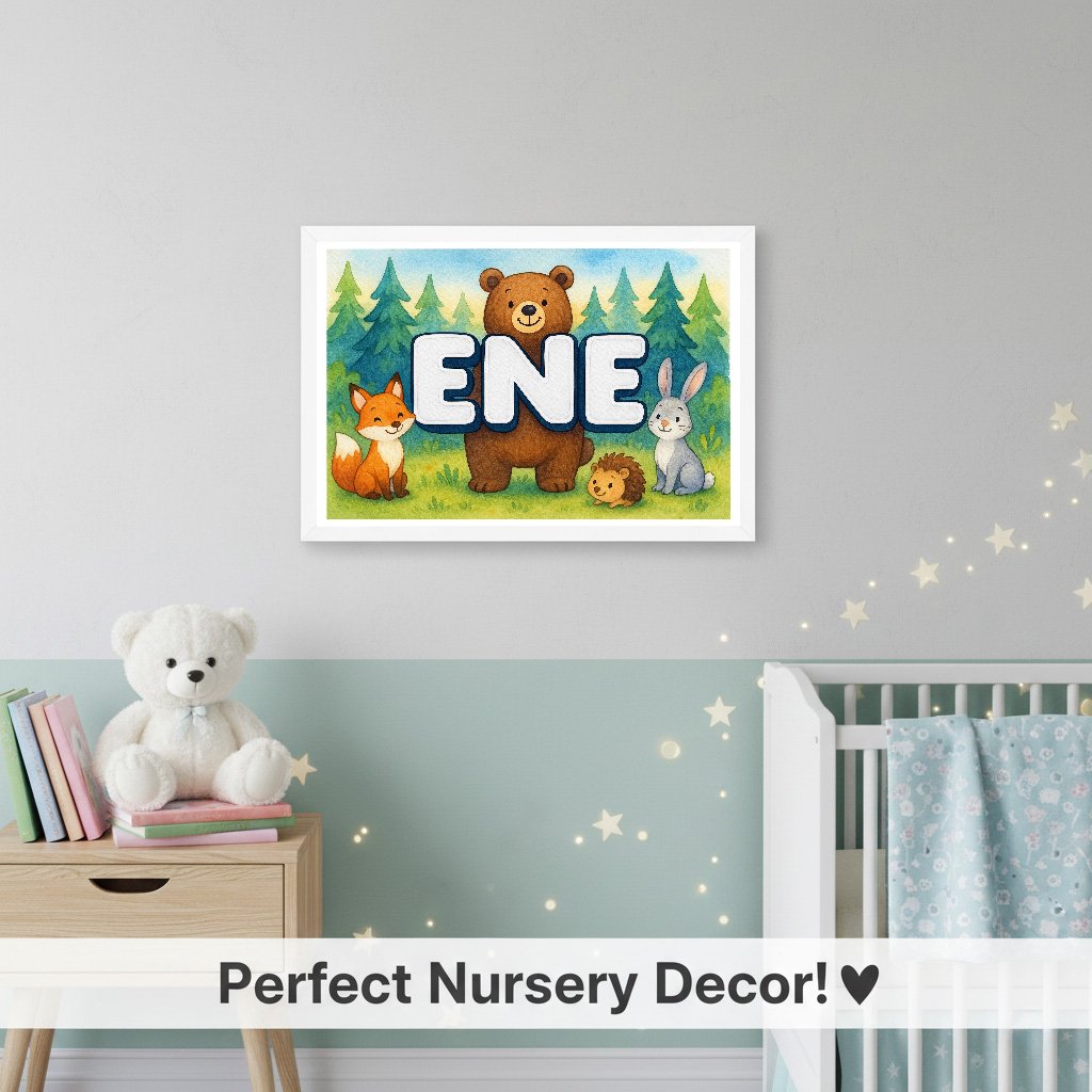 Personalized name art for Ene