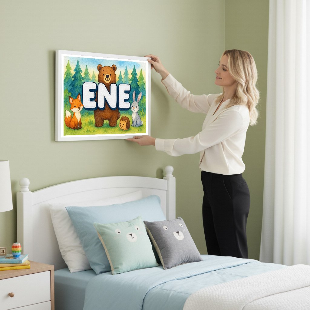 Personalized name art for Ene