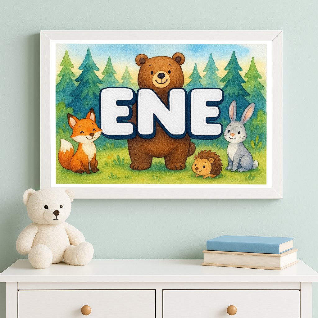 Personalized name art for Ene