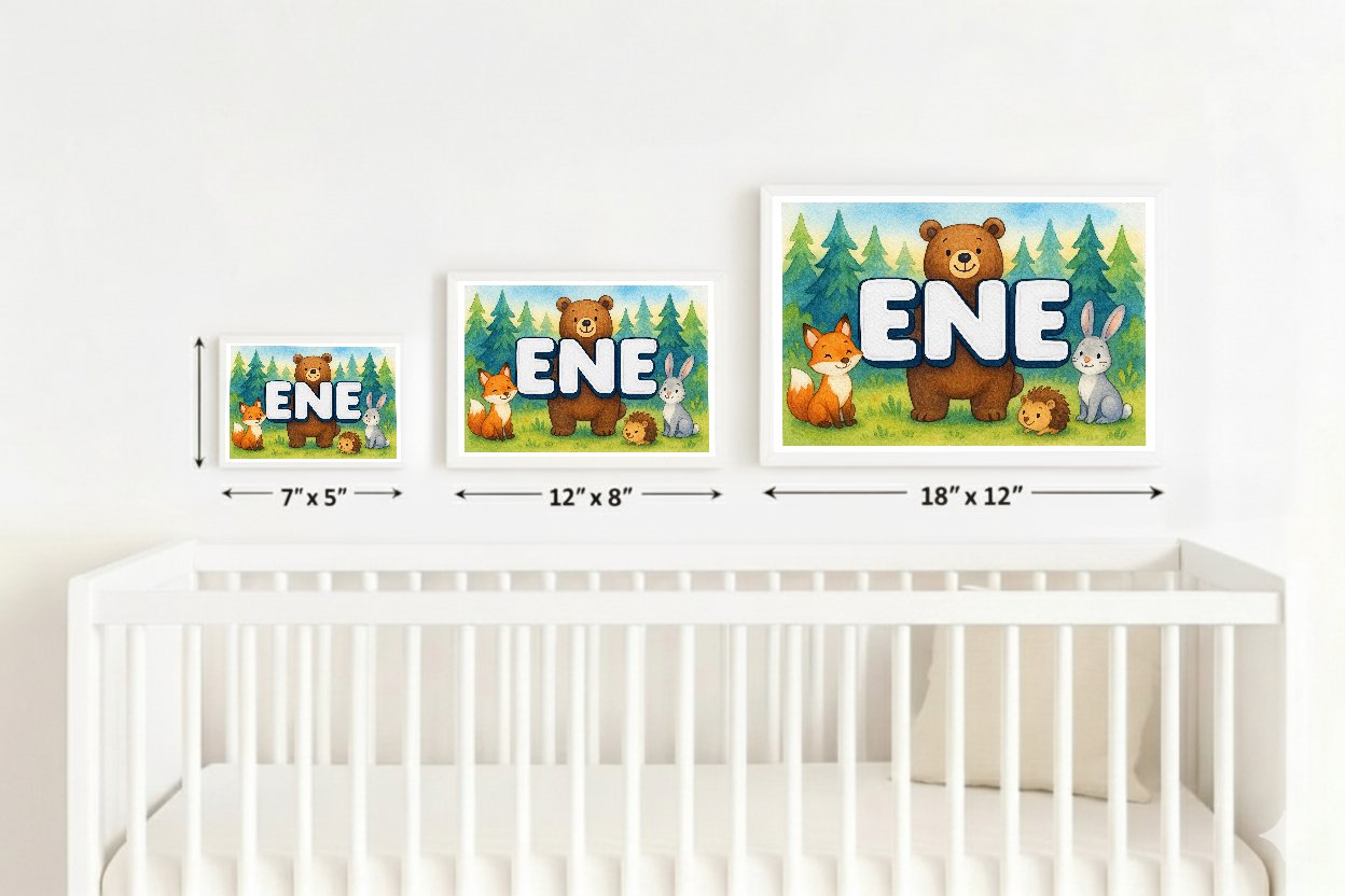 Personalized name art for Ene