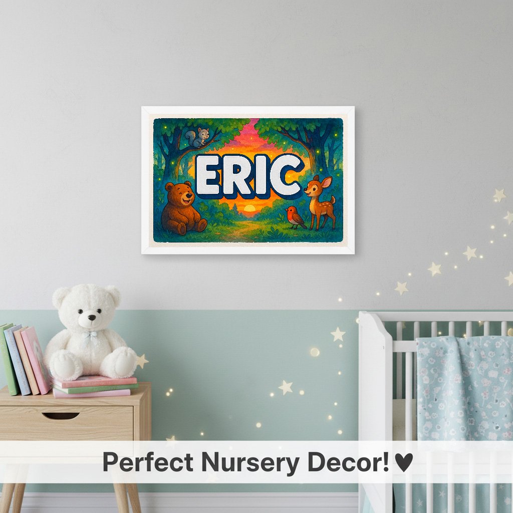 Personalized name art for Eric