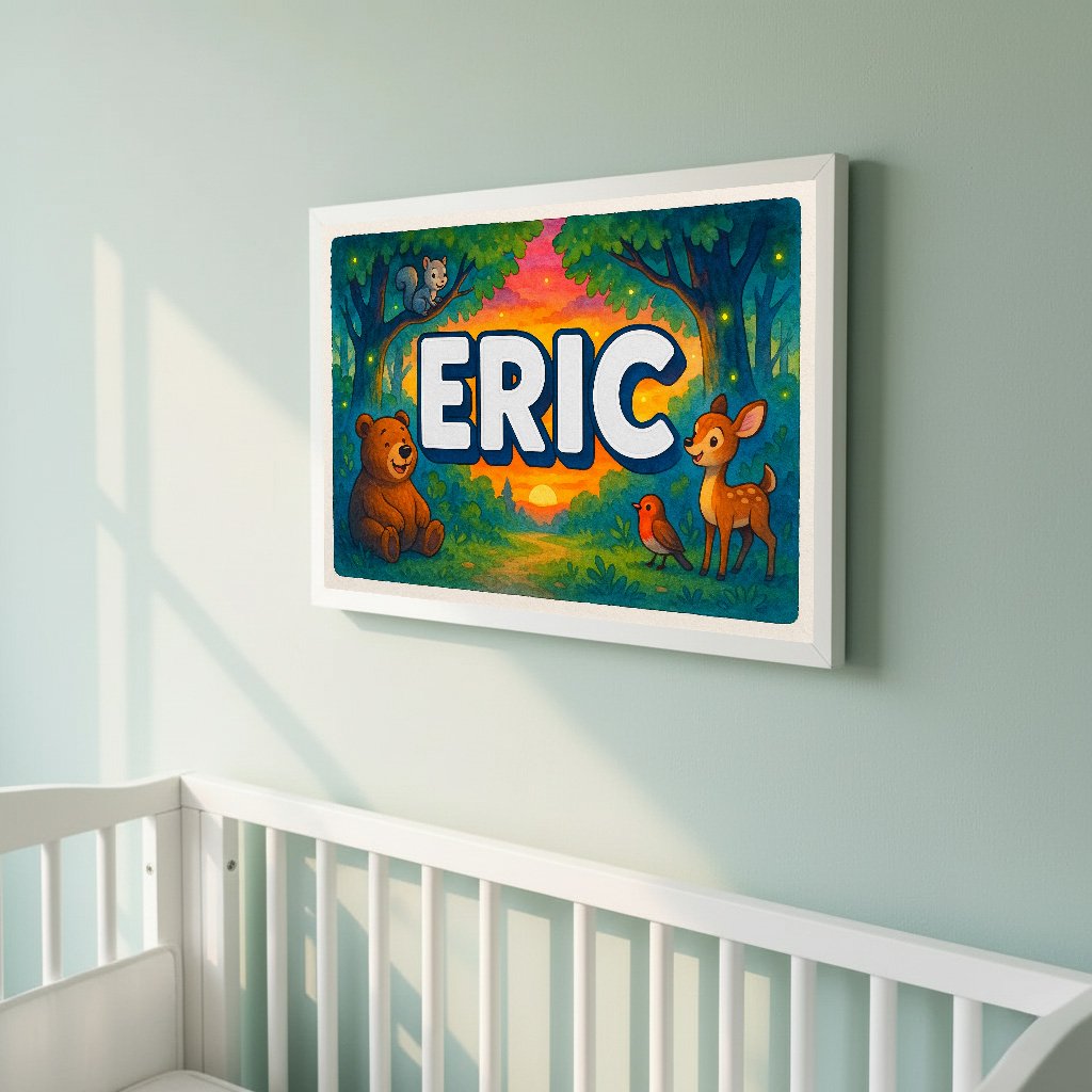 Personalized name art for Eric