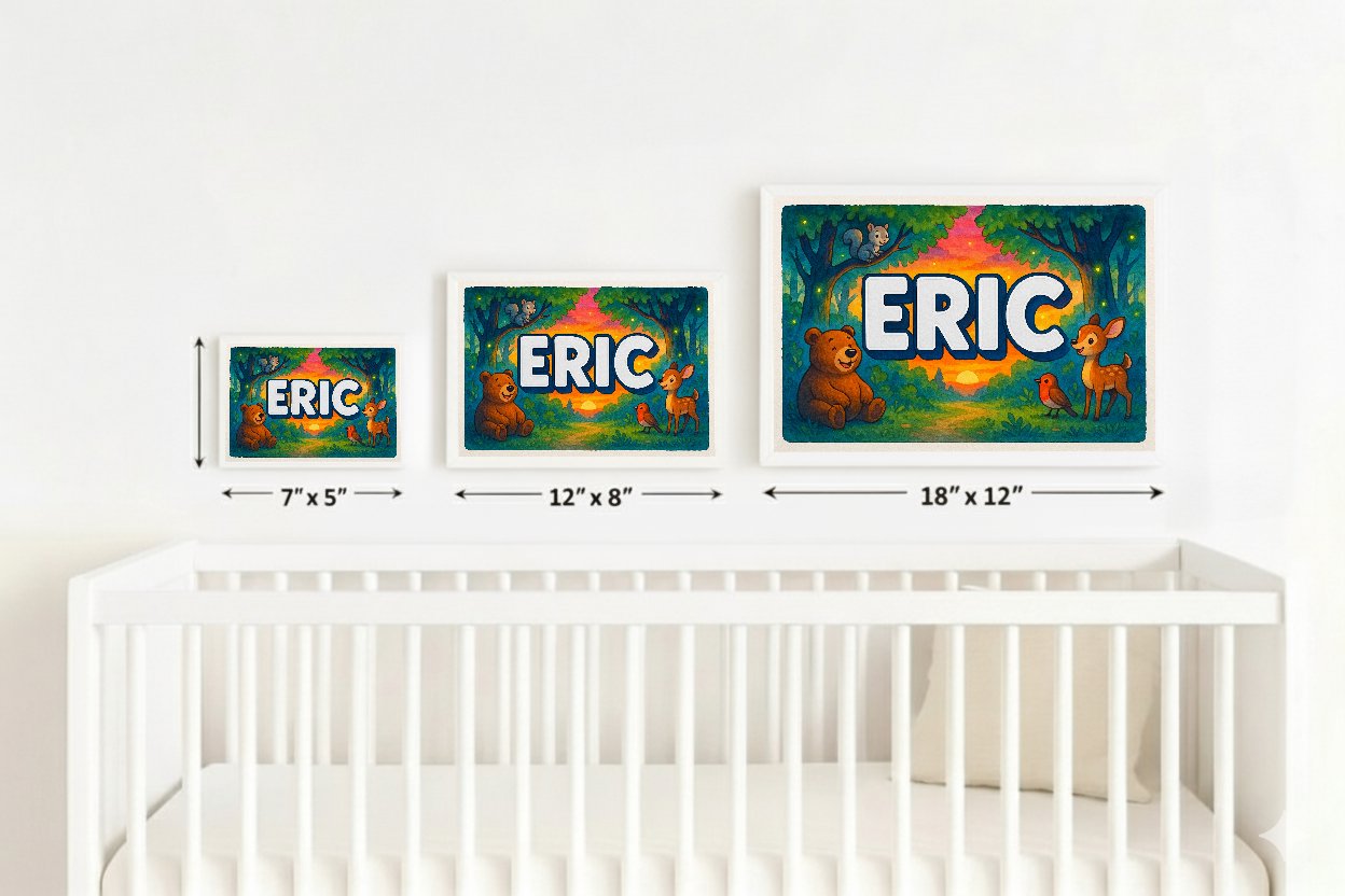 Personalized name art for Eric