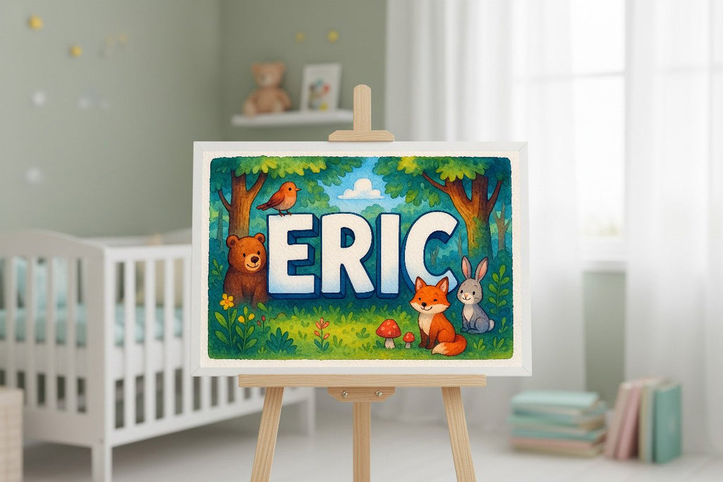 Personalized name art for Eric