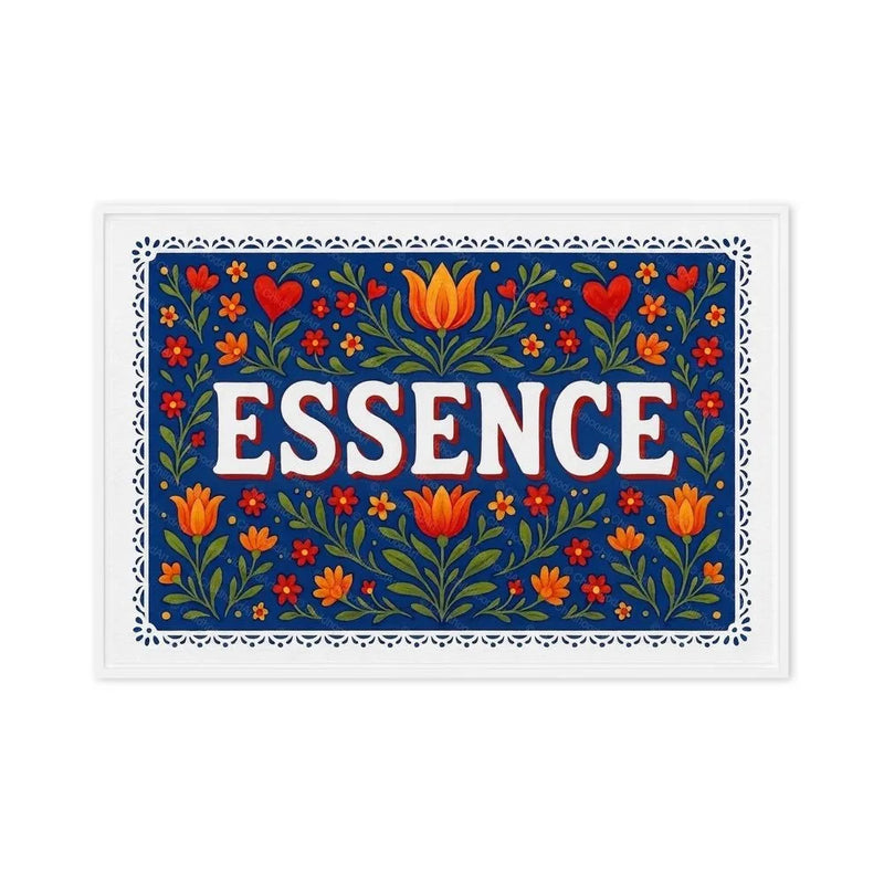Essence Name Art - Floral Farmhouse personalized wall print for kids
