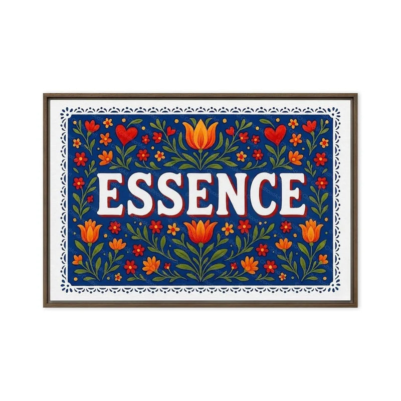 Essence Name Art - Floral Farmhouse personalized wall print for kids