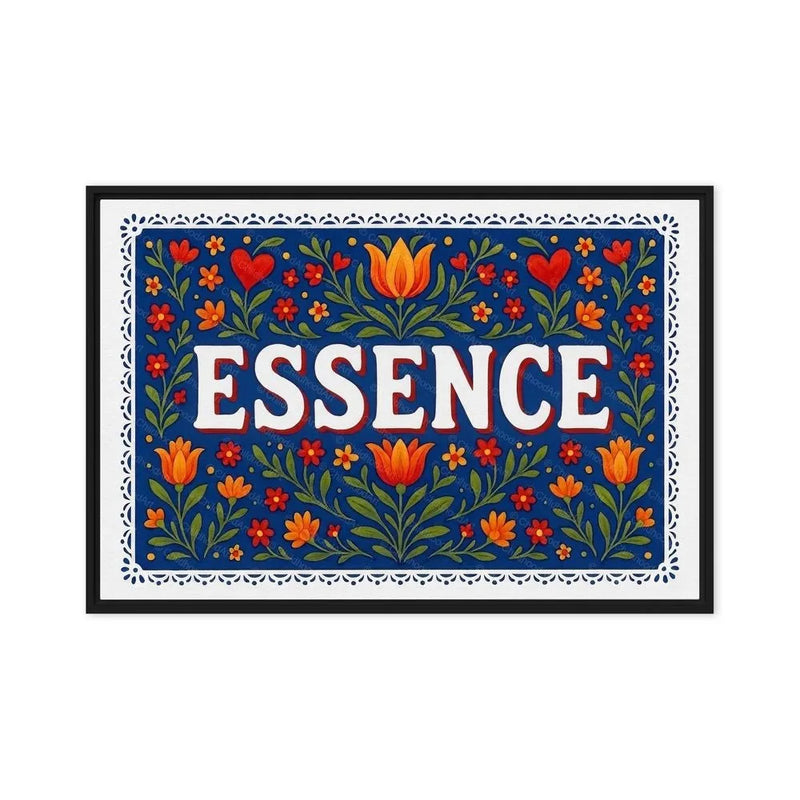 Essence Name Art - Floral Farmhouse personalized wall print for kids