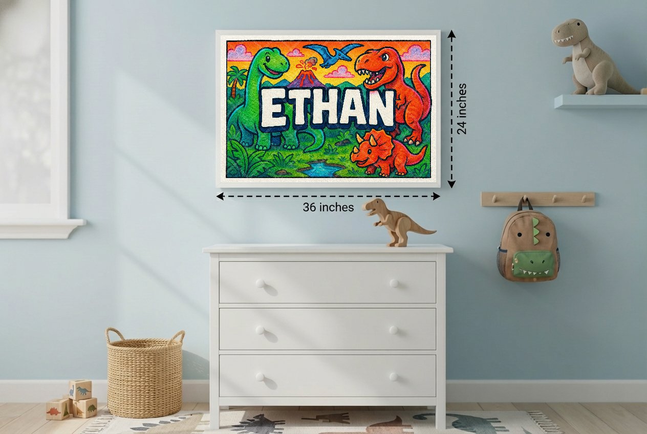 Personalized name art for Ethan