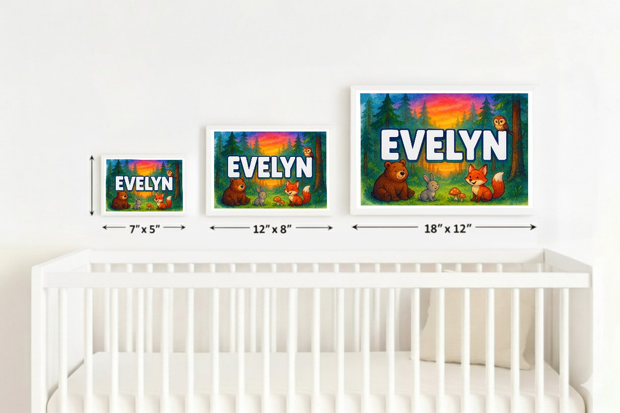 Personalized name art for Evelyn