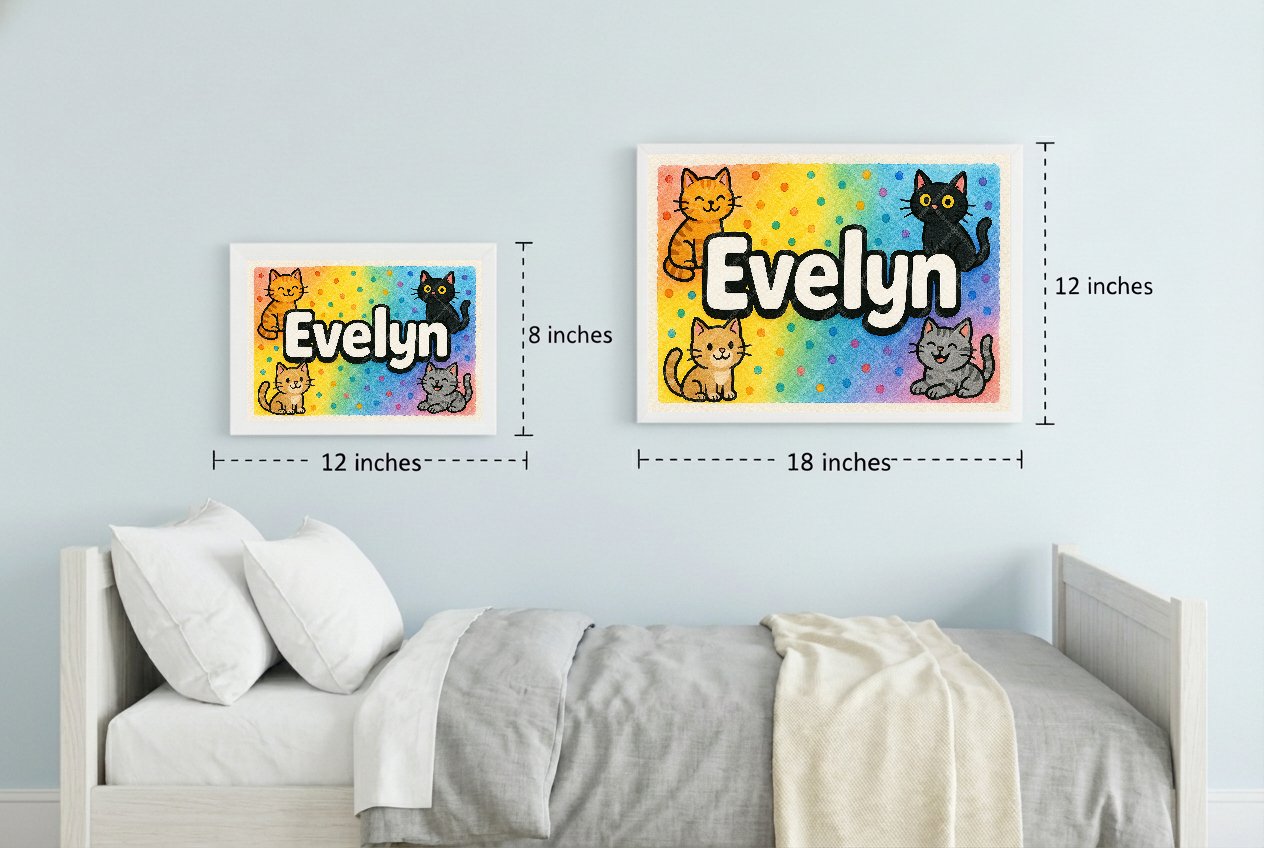 Personalized name art for Evelyn
