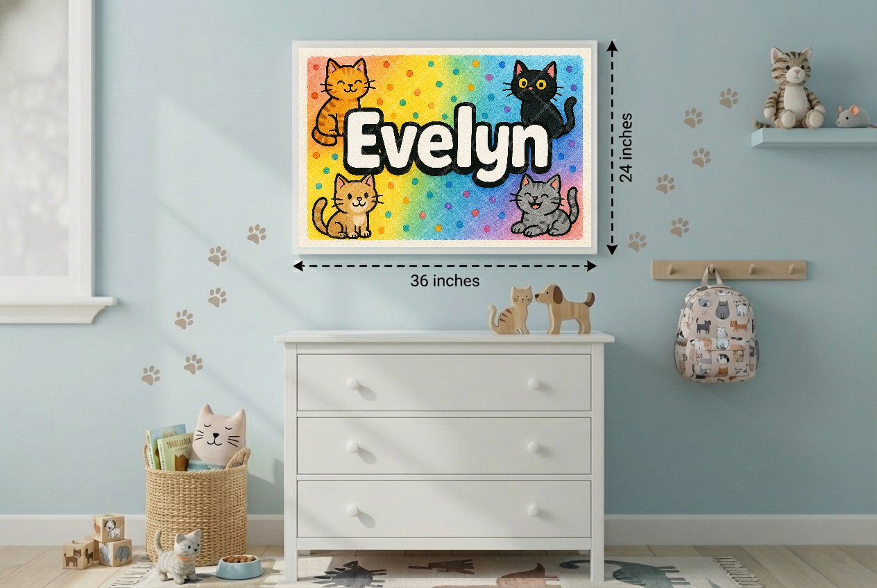 Personalized name art for Evelyn