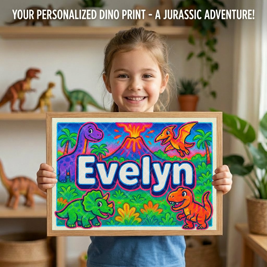 Personalized name art for Evelyn