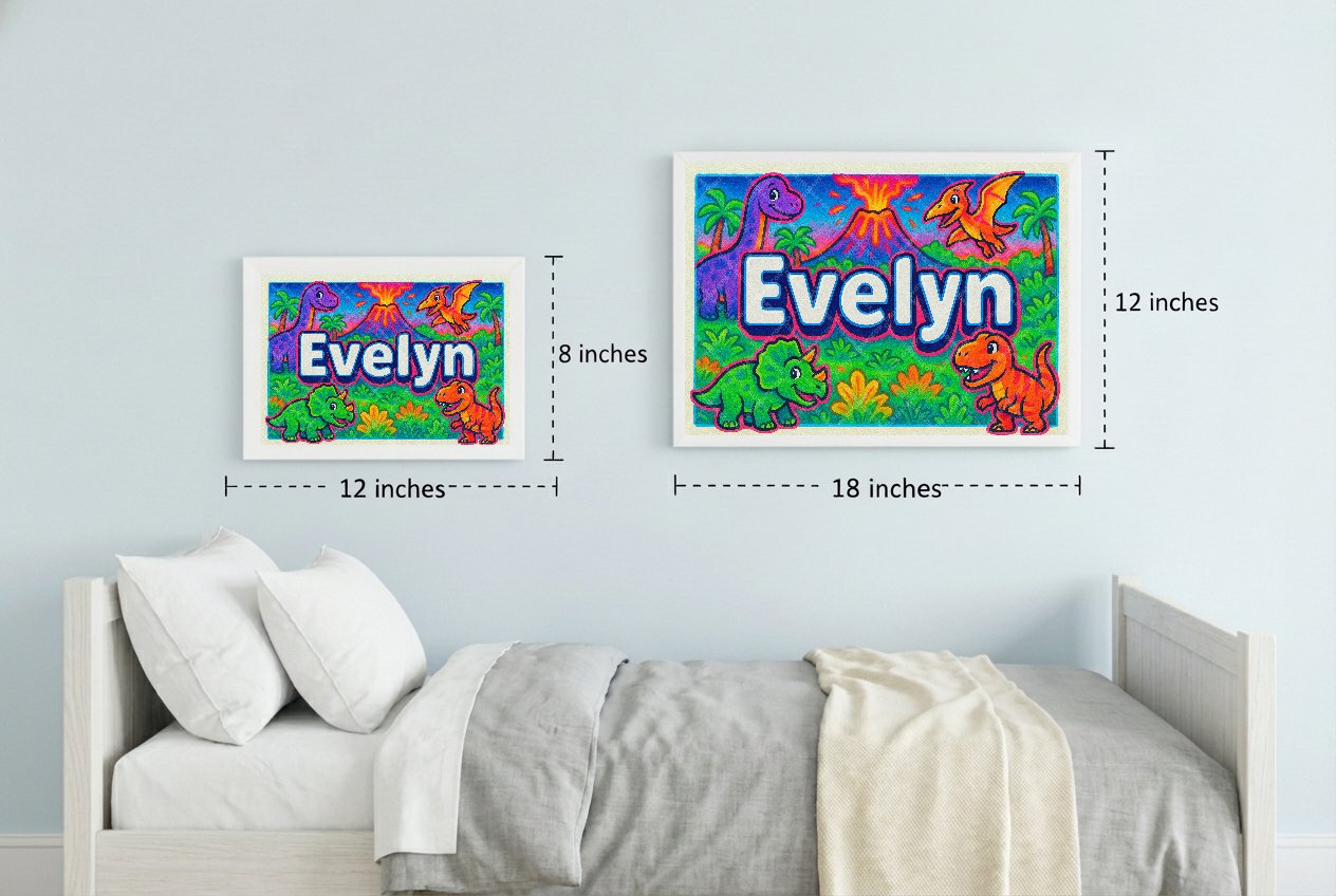 Personalized name art for Evelyn