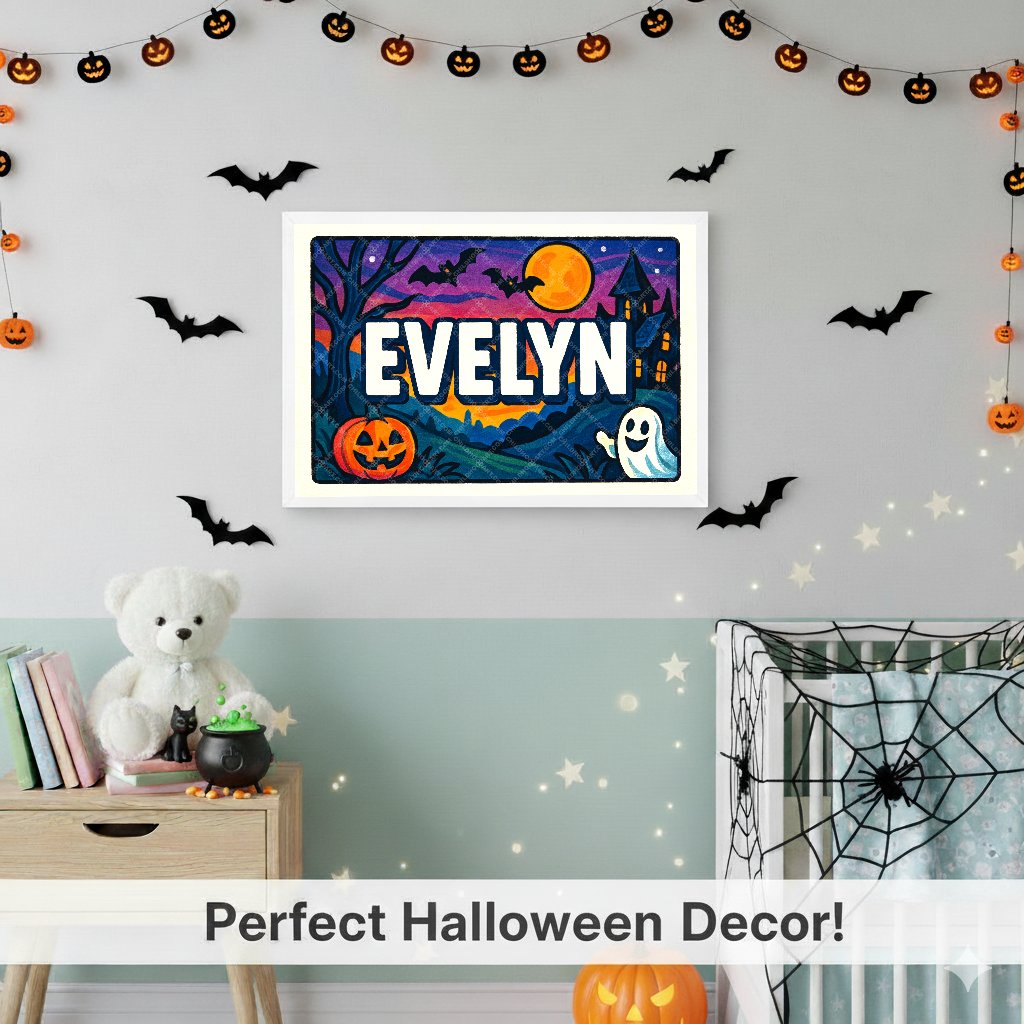 Personalized name art for Evelyn