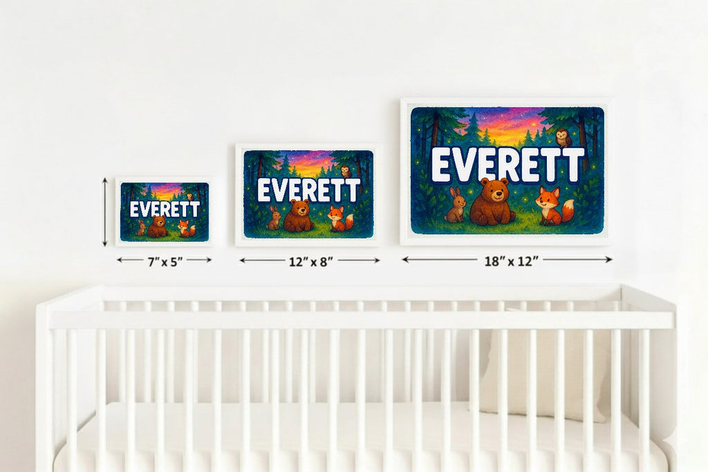 Personalized name art for Everett