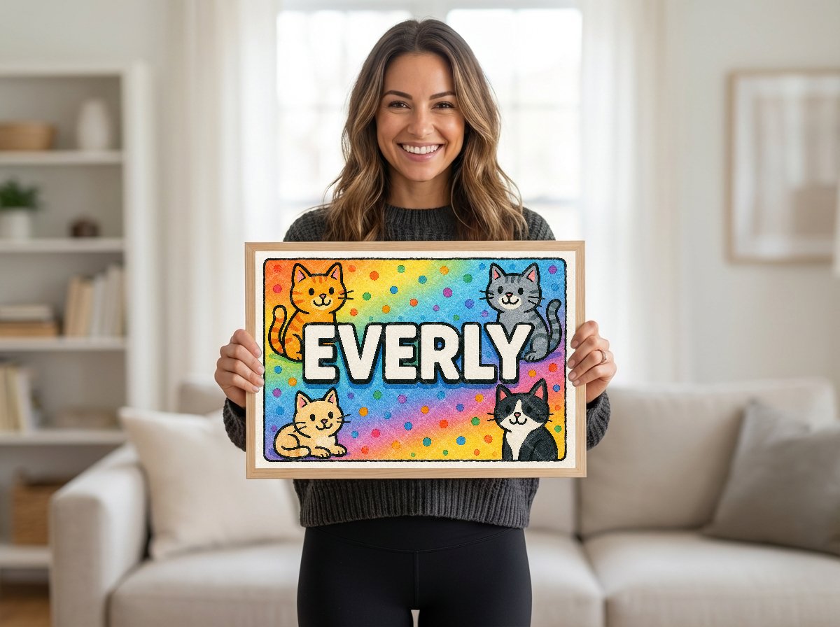 Personalized name art for Everly