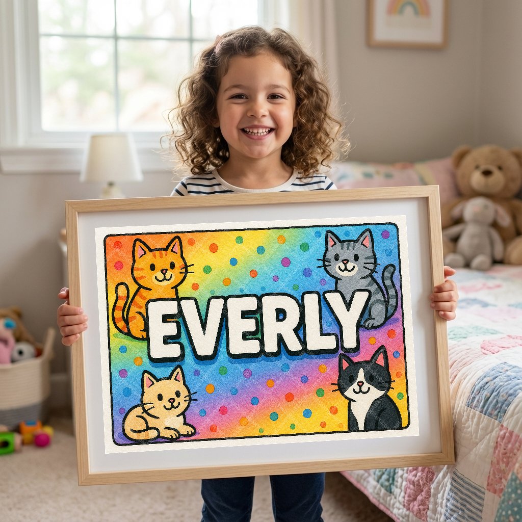 Personalized name art for Everly