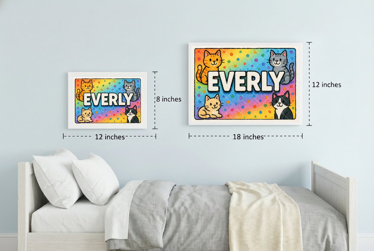 Personalized name art for Everly