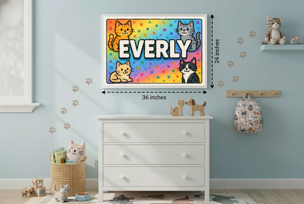 Personalized name art for Everly