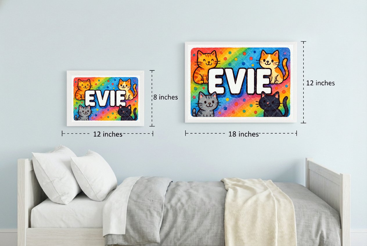 Personalized name art for Evie