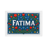 Fatima Name Art - Floral Farmhouse personalized wall print for kids