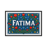 Fatima Name Art - Floral Farmhouse personalized wall print for kids