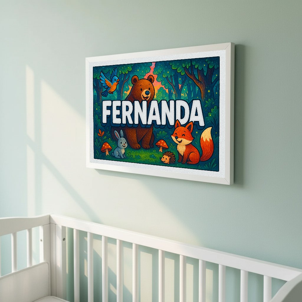 Personalized name art for Fernanda