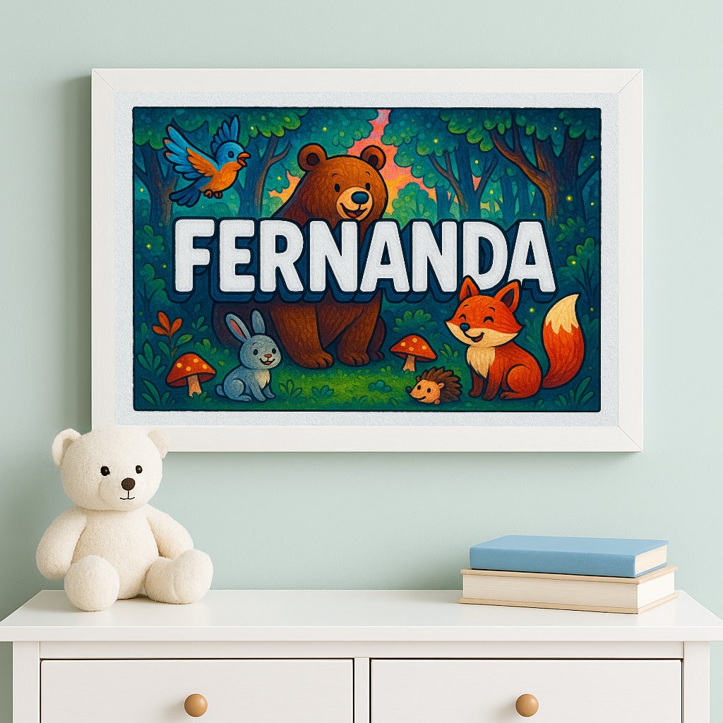 Personalized name art for Fernanda