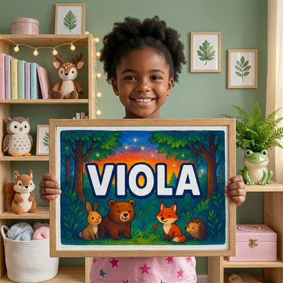 Forest Friends name art