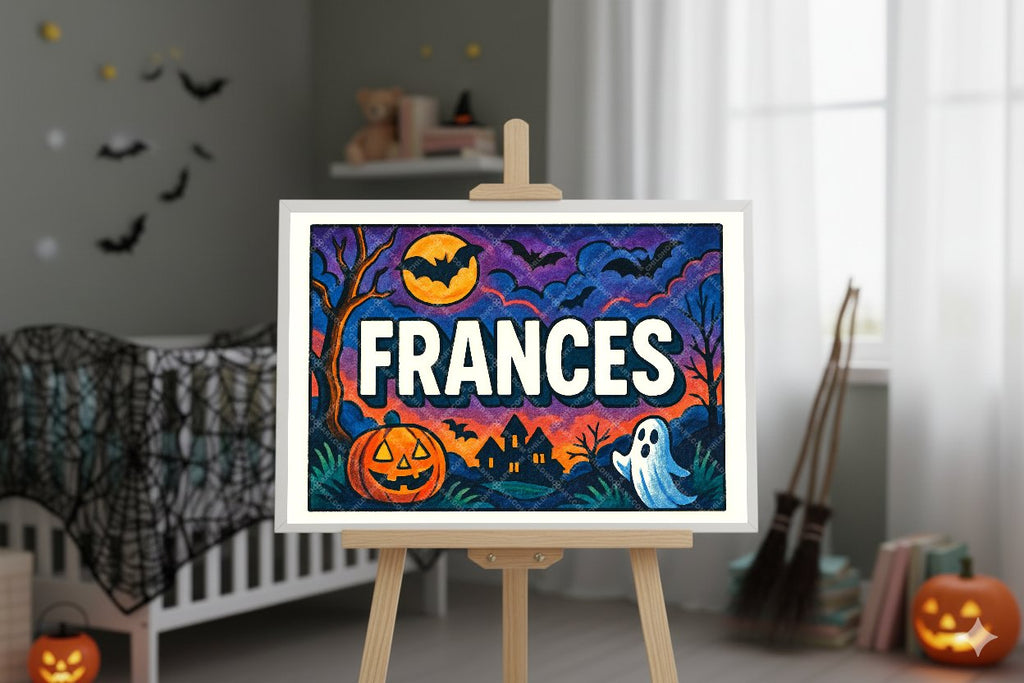 Personalized name art for Frances