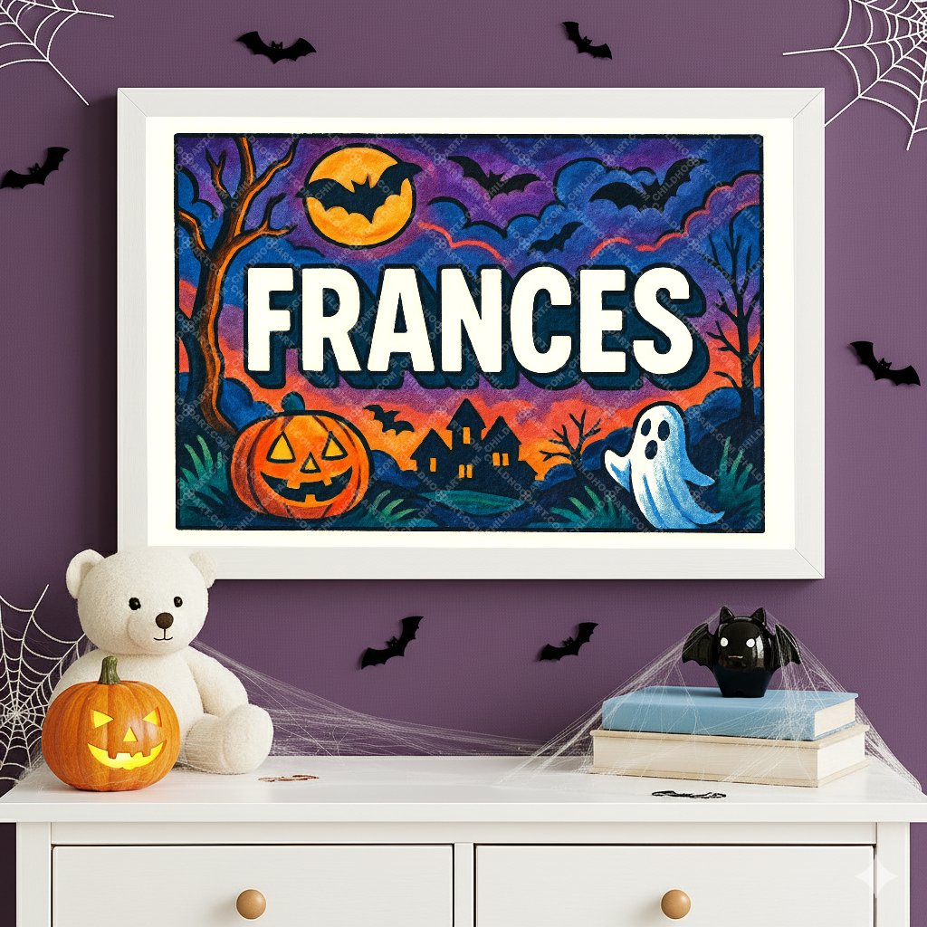 Personalized name art for Frances