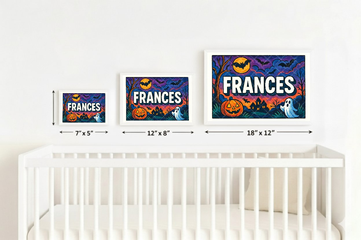 Personalized name art for Frances