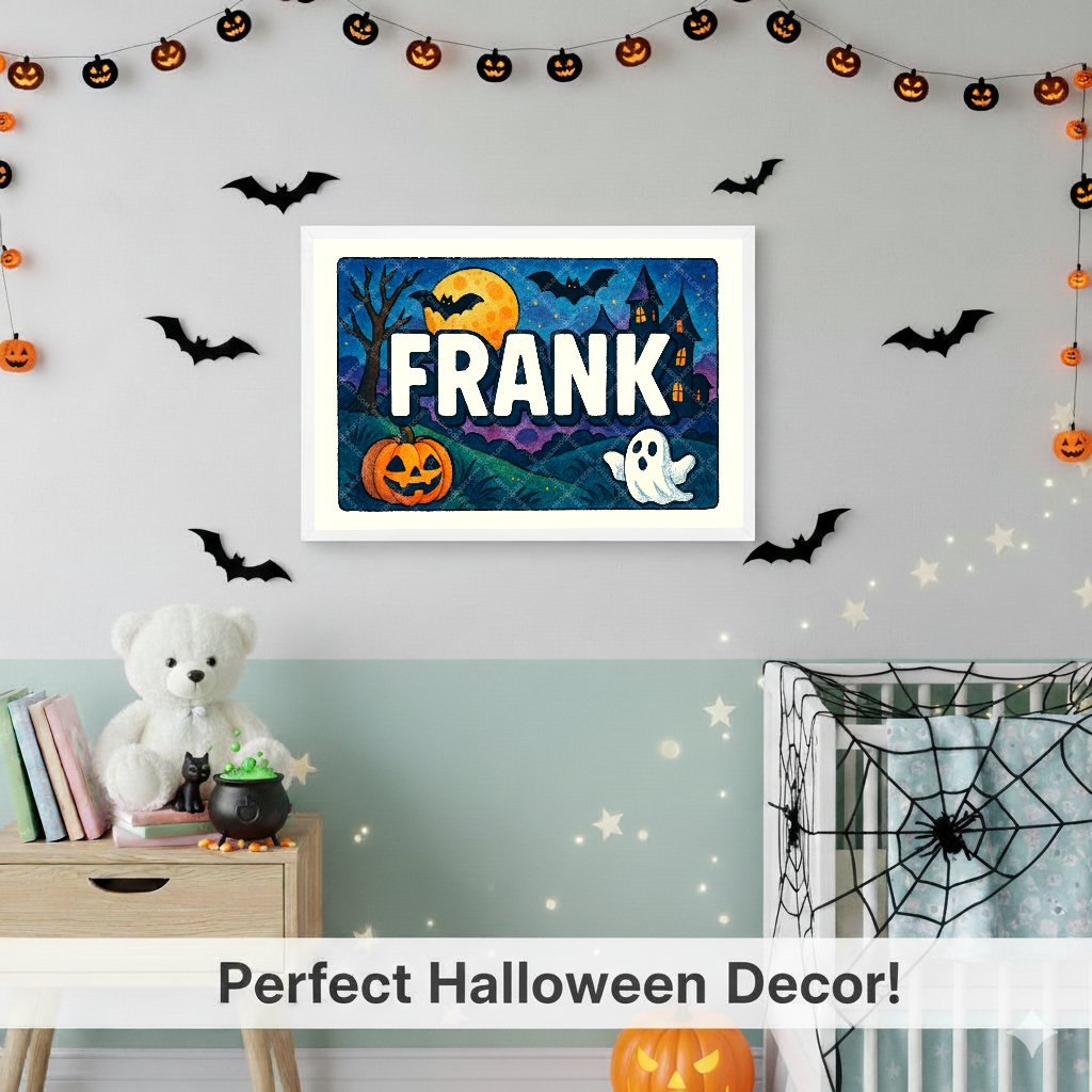 Personalized name art for Frank