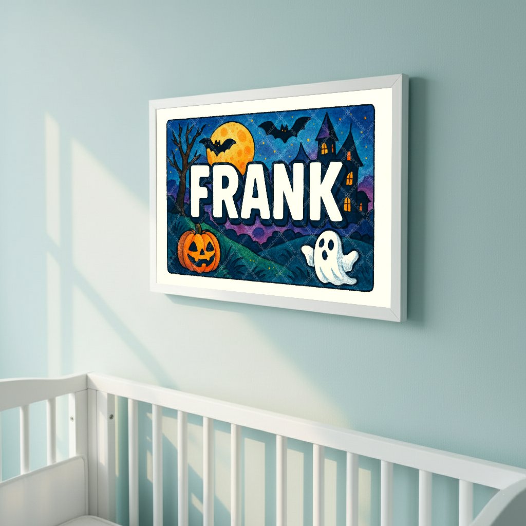 Personalized name art for Frank