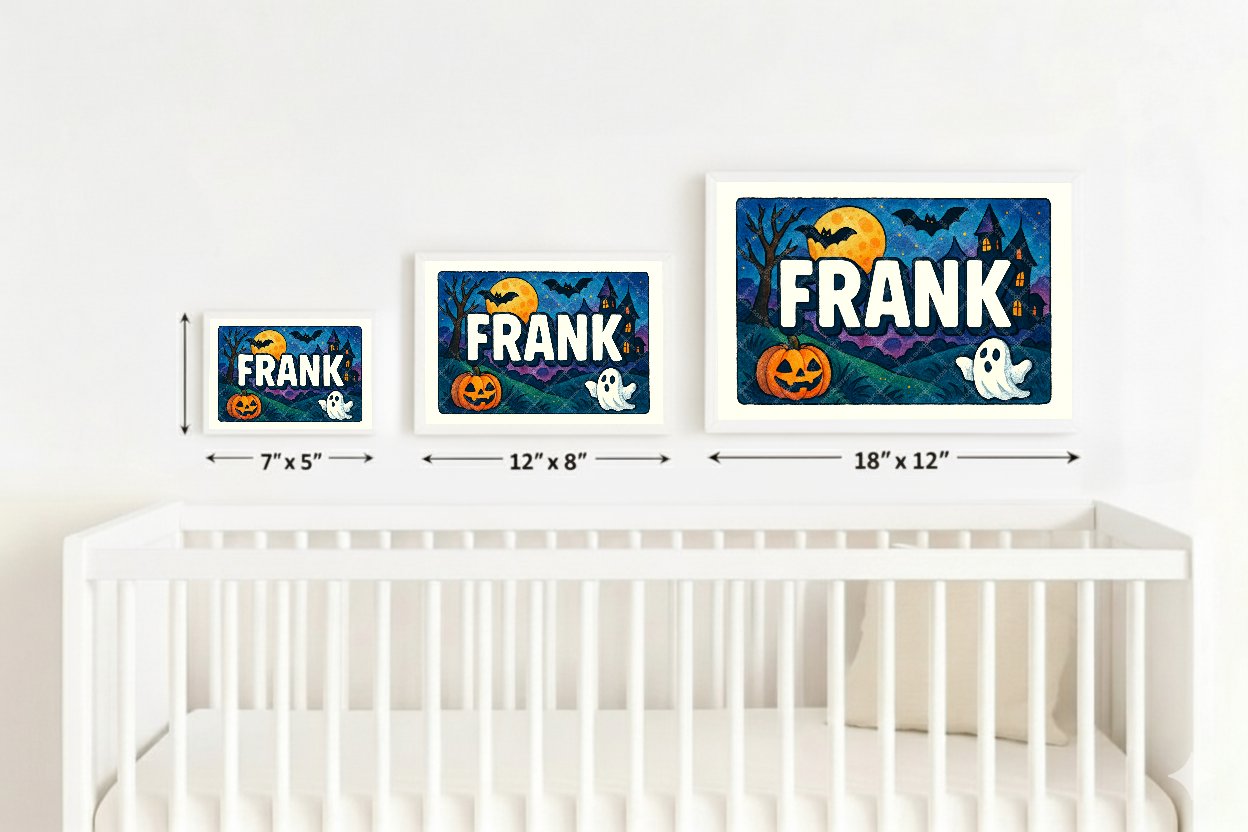 Personalized name art for Frank