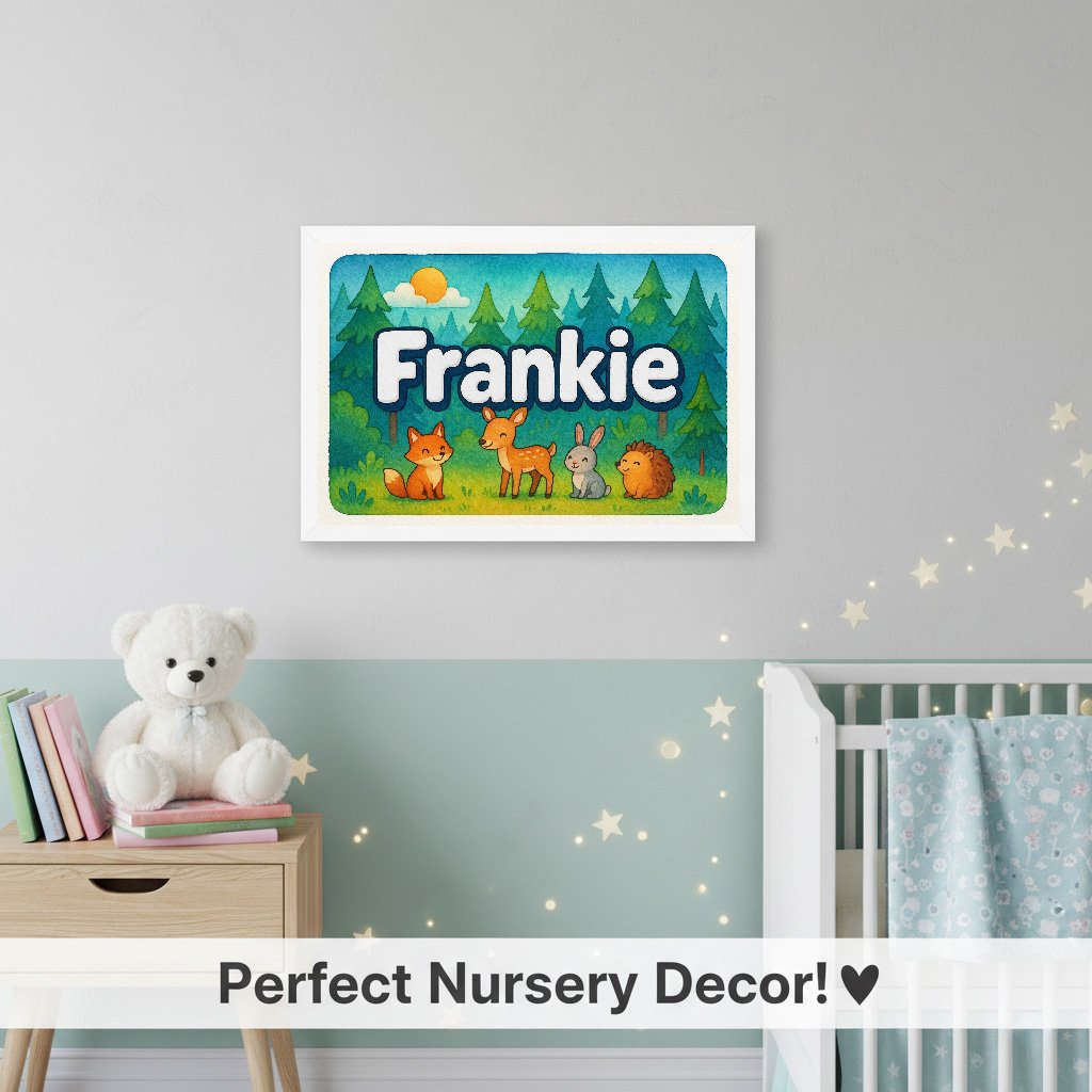 Personalized name art for Frankie