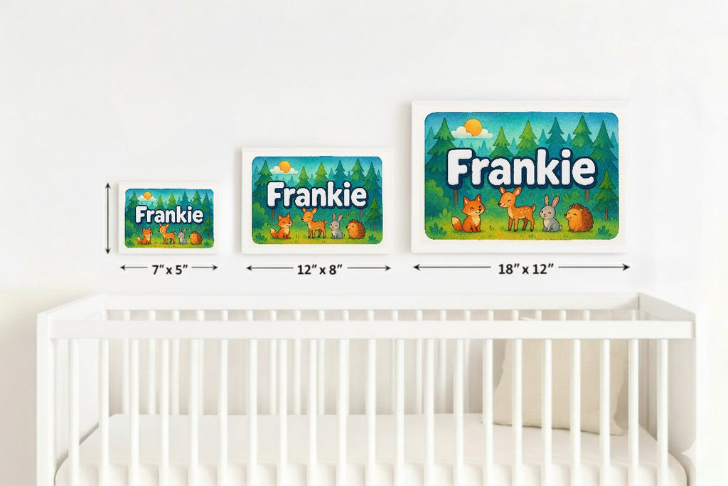 Personalized name art for Frankie