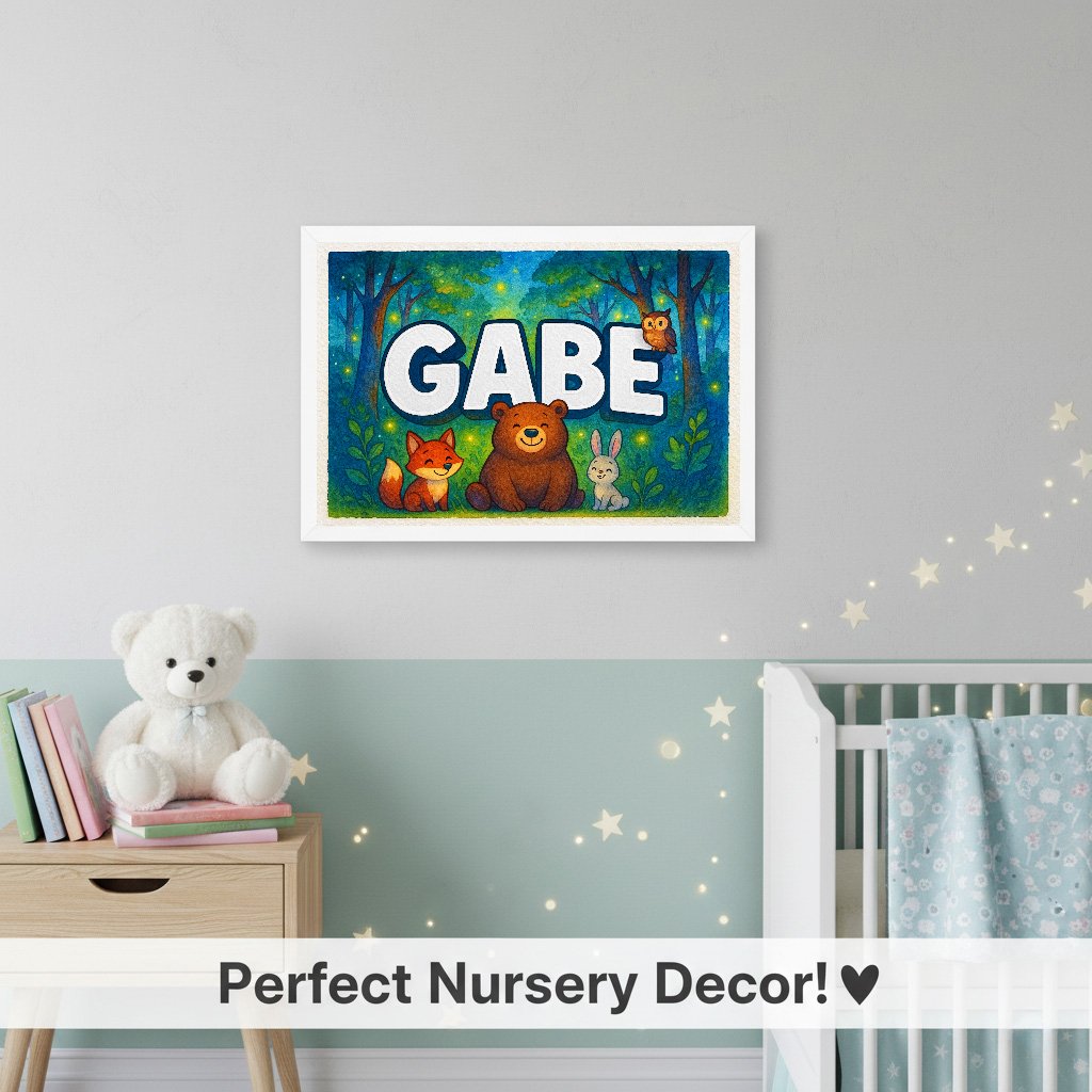 Personalized name art for Gabe