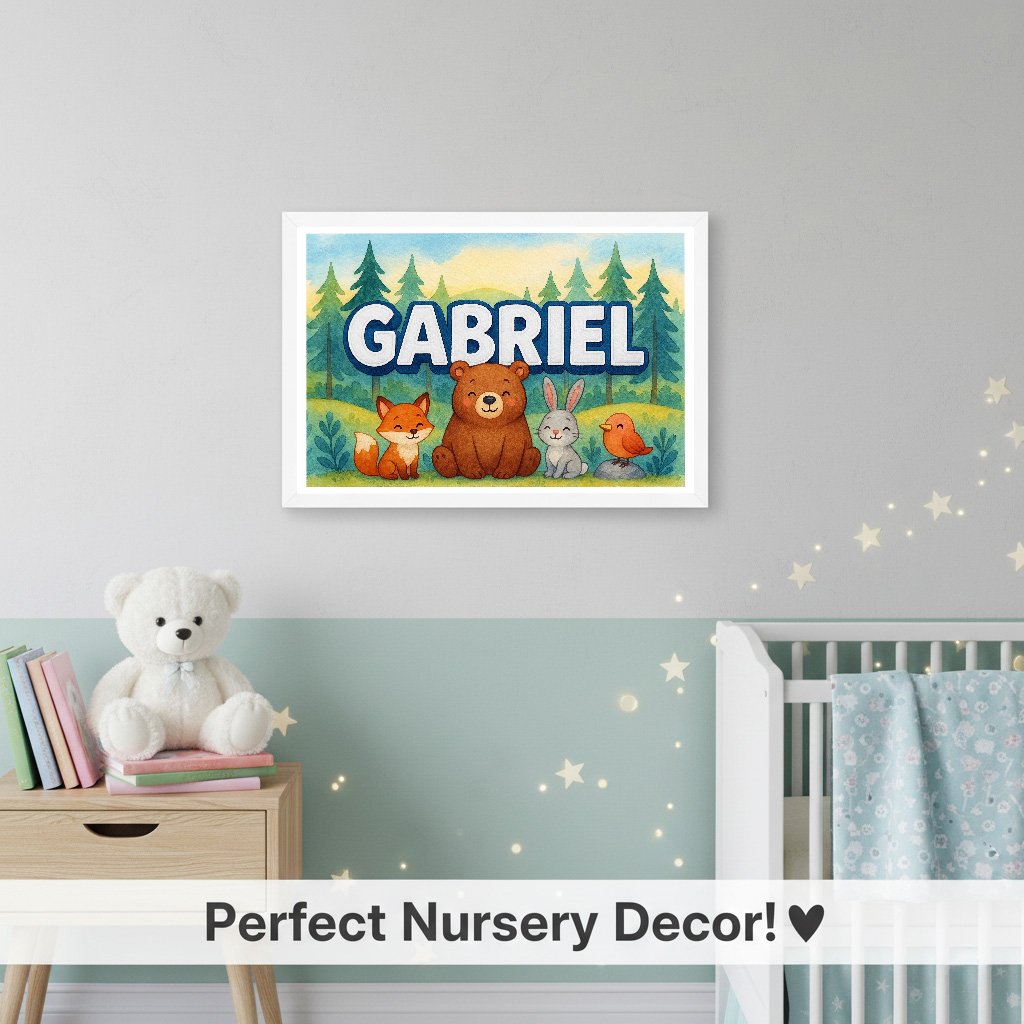 Personalized name art for Gabriel