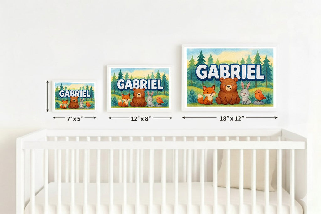 Personalized name art for Gabriel