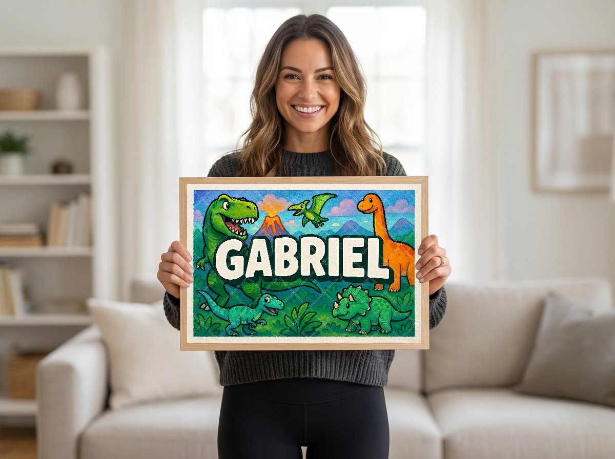 Personalized name art for Gabriel